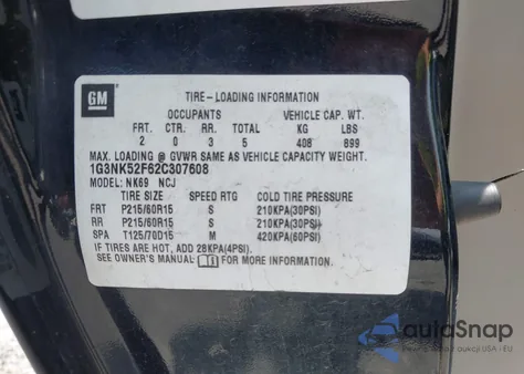 2002 Oldsmobile Alero Gx из США, поврежденный, VIN 1G3NK52F62C307608